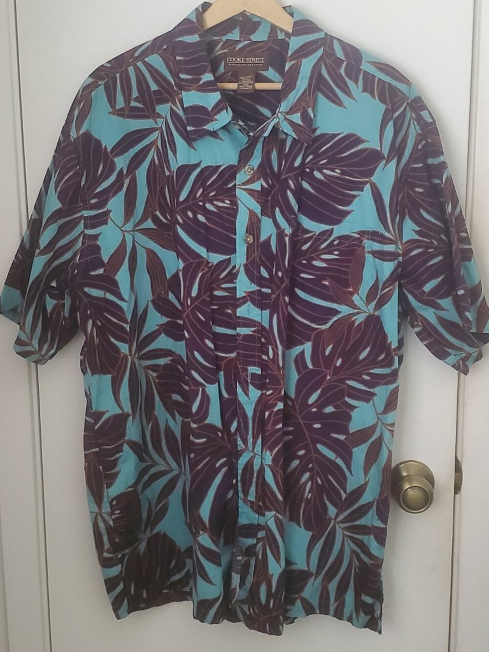 Cookie Street Hawaiian Islands Button Down Shirt  Men's Size 2X
